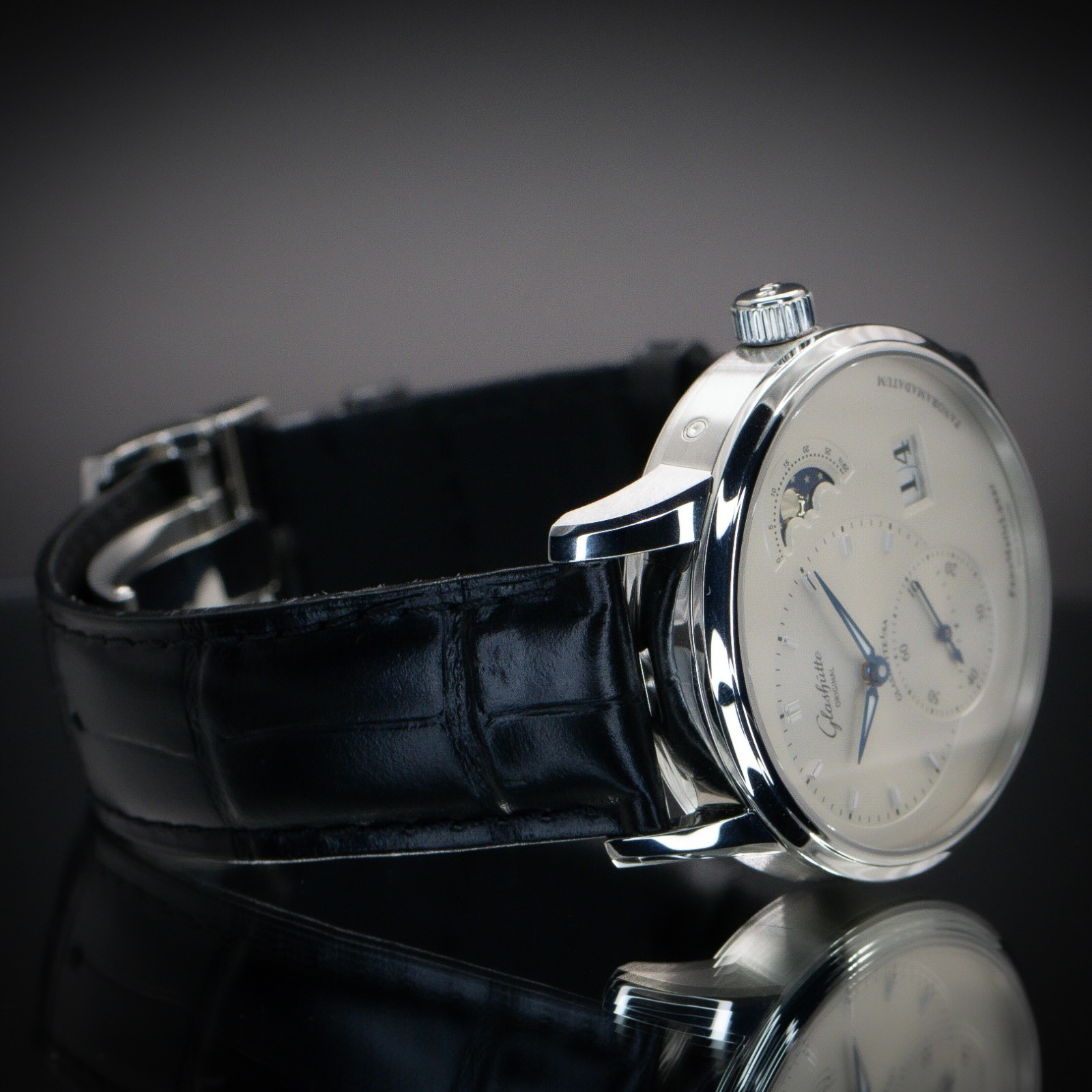 GLASSHÜTE PanoMaticLunar 40 | Silver Dial | Ref. 1-90-02-42-32-50 | Full Set