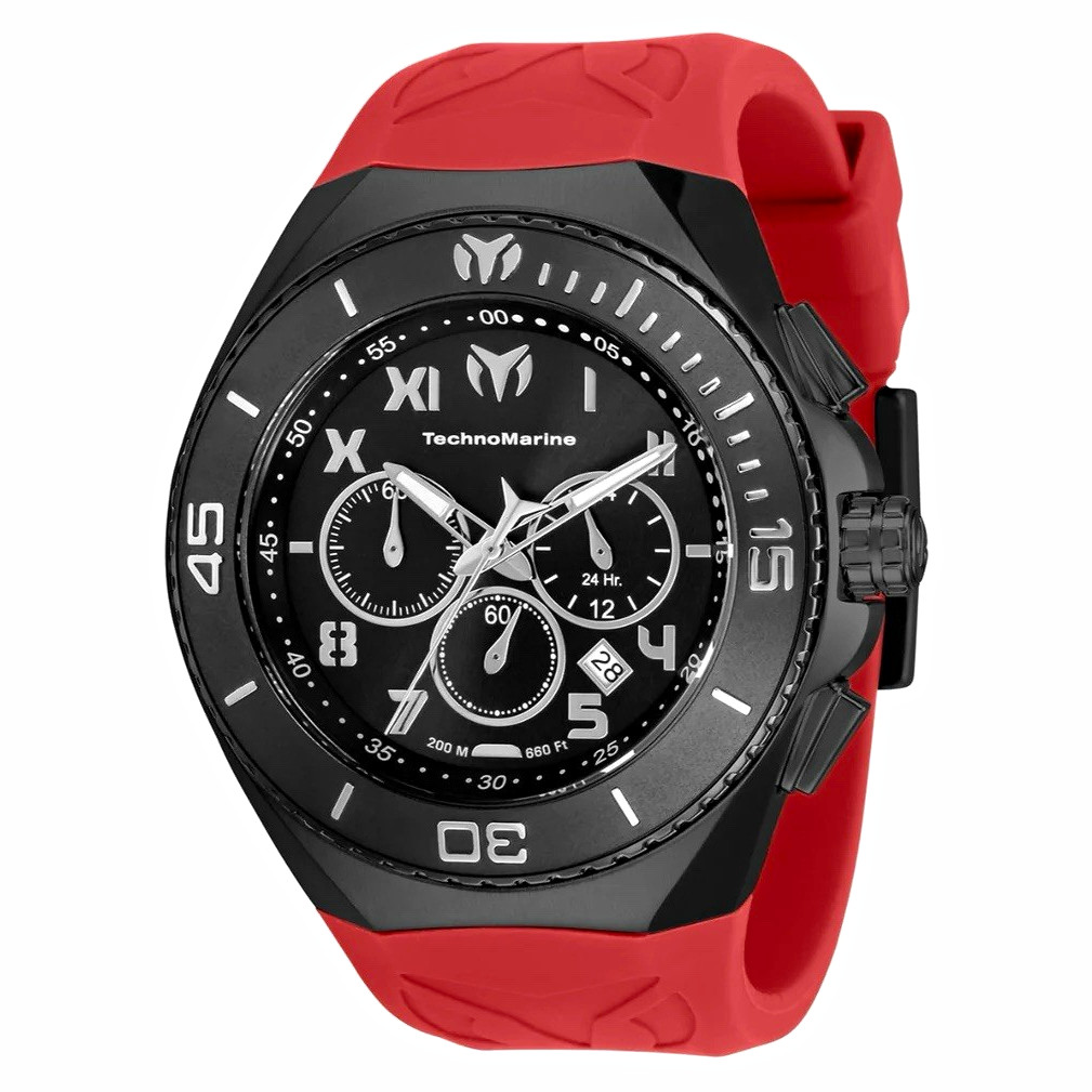 TechnoMarine Manta Men’s Watch – 48mm, Burgundy (TM-220000)