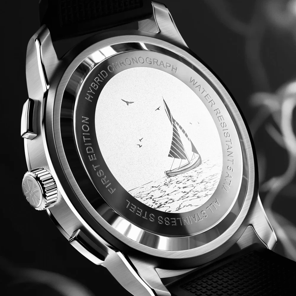 LÈRIN Hybrid Chronograph – Arctic White