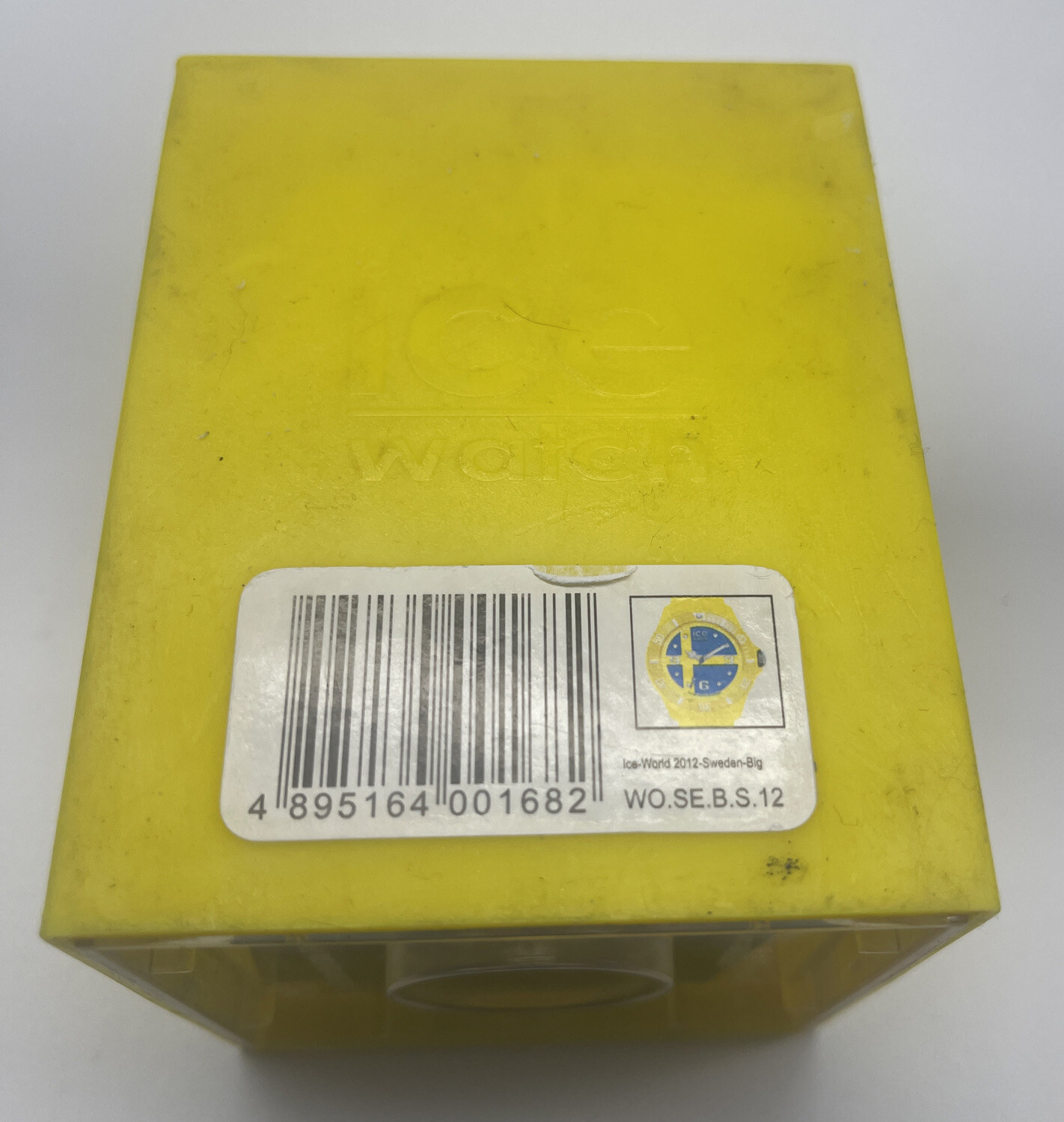 Rare 2012 Ice World Sweden Edition Big Unisex Yellow Blue Analogue Watch New