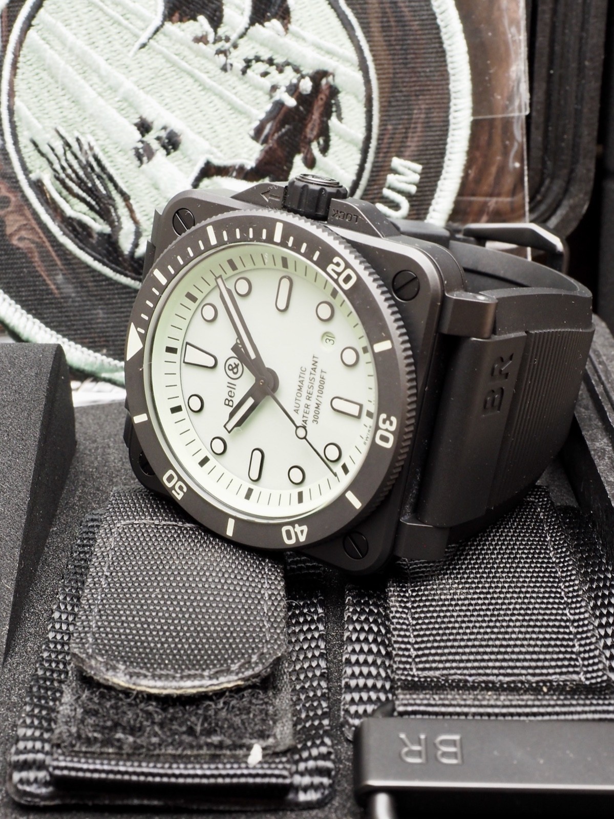 Bell & Ross BR03-92 Ceramic Diver Full LUM 99% LNIB Amazing Legible Design!