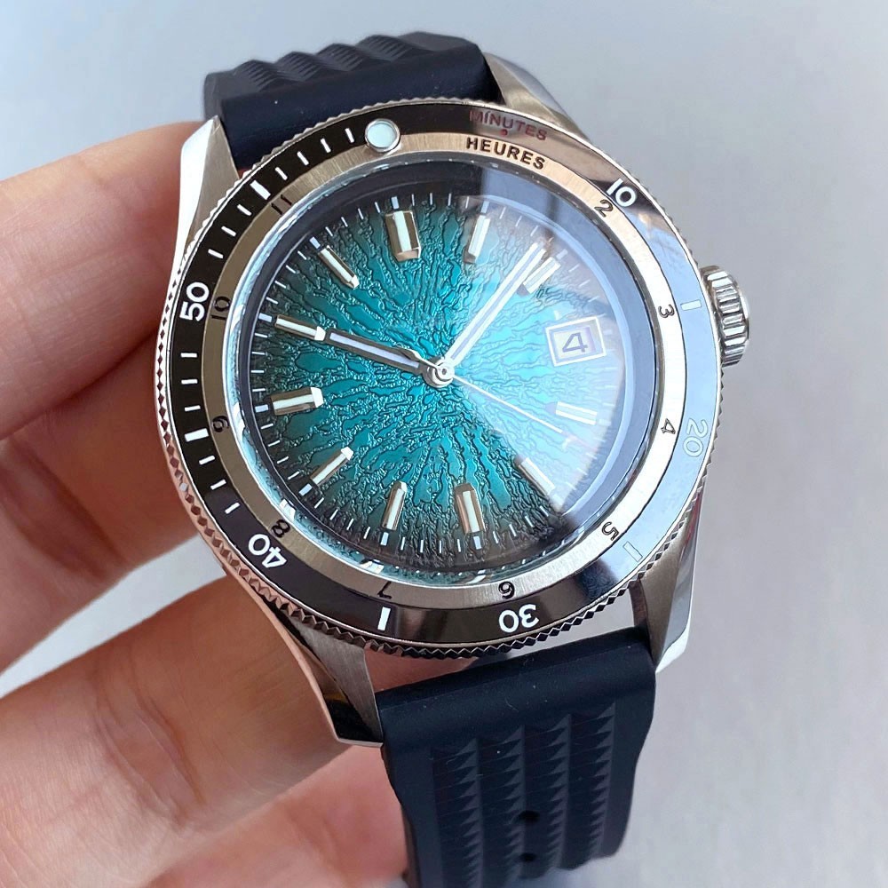 20ATM Tandorio New 40mm Domed Sapphire Automatic Date NH35 PT5000 Men Watch Lume