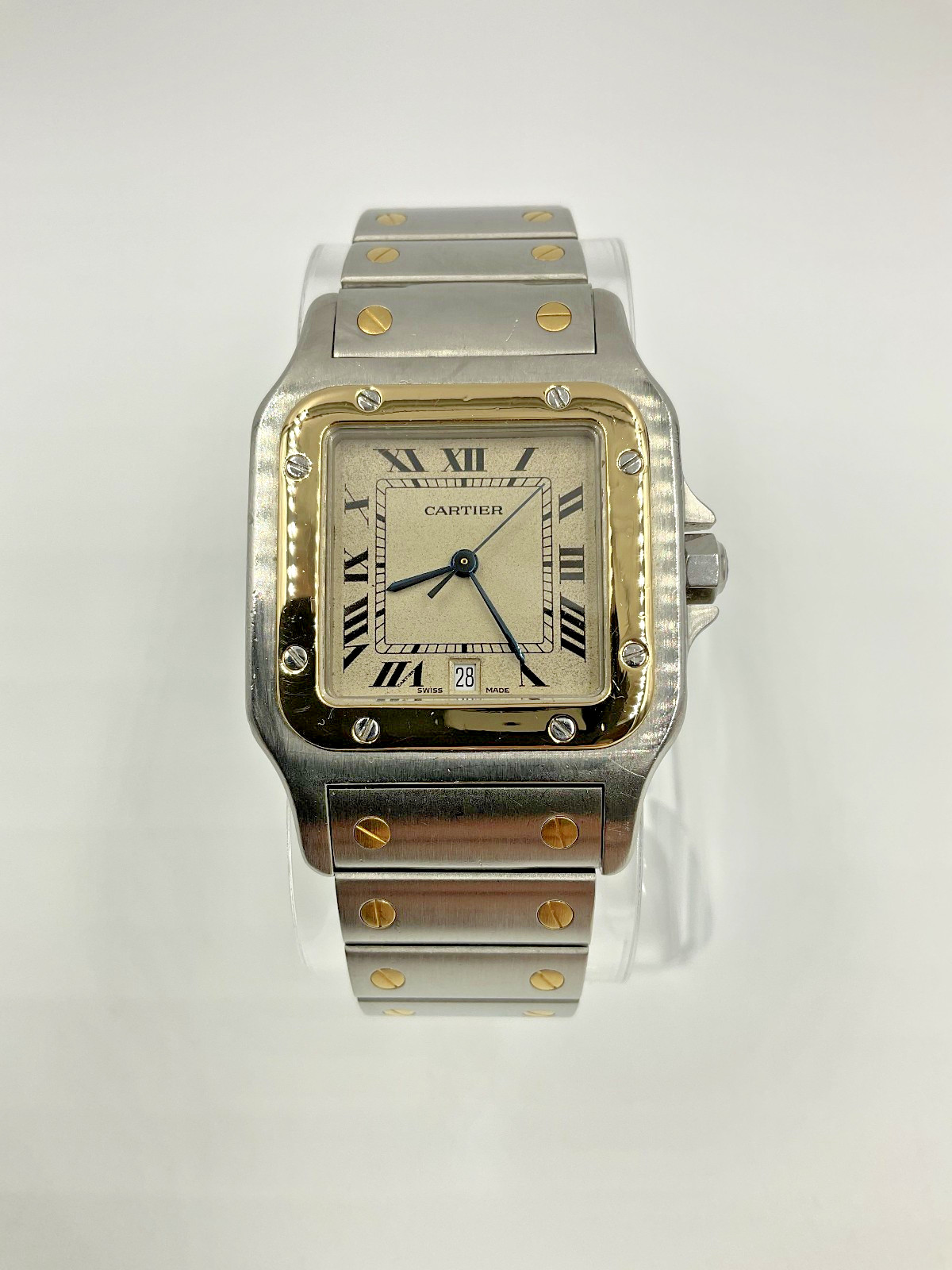 Cartier Santos Galbee 187901, 29mm x 41mm, Date, fits 6.5 inch wrist