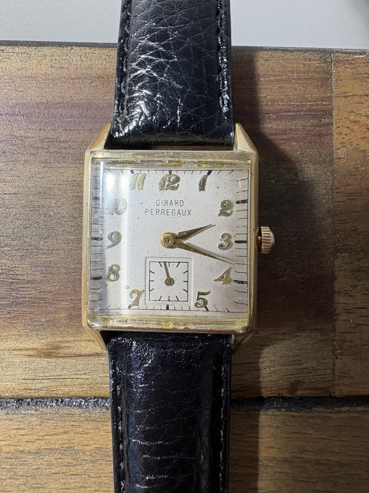 d214 Vintage Girard Perregaux Swiss 10K Gold Filled Elegant Wrist Watch