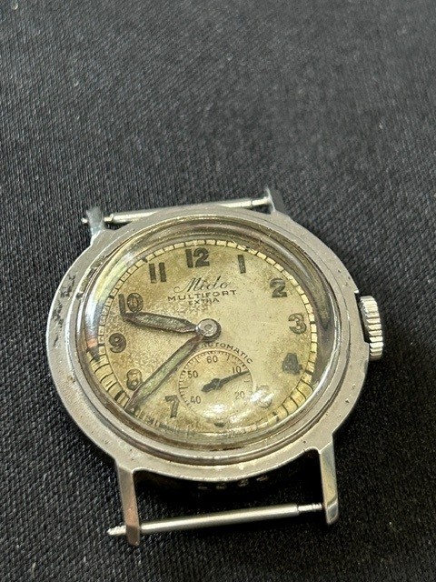 Vintage Mido Multifort Extra Super Automatic, Runs, Great Patina on Dial