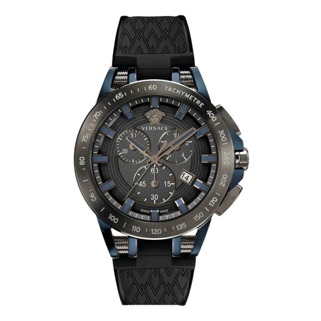 Versace Sport Quartz Men’s Black Dial Quartz Chrono Watch VE3E00221