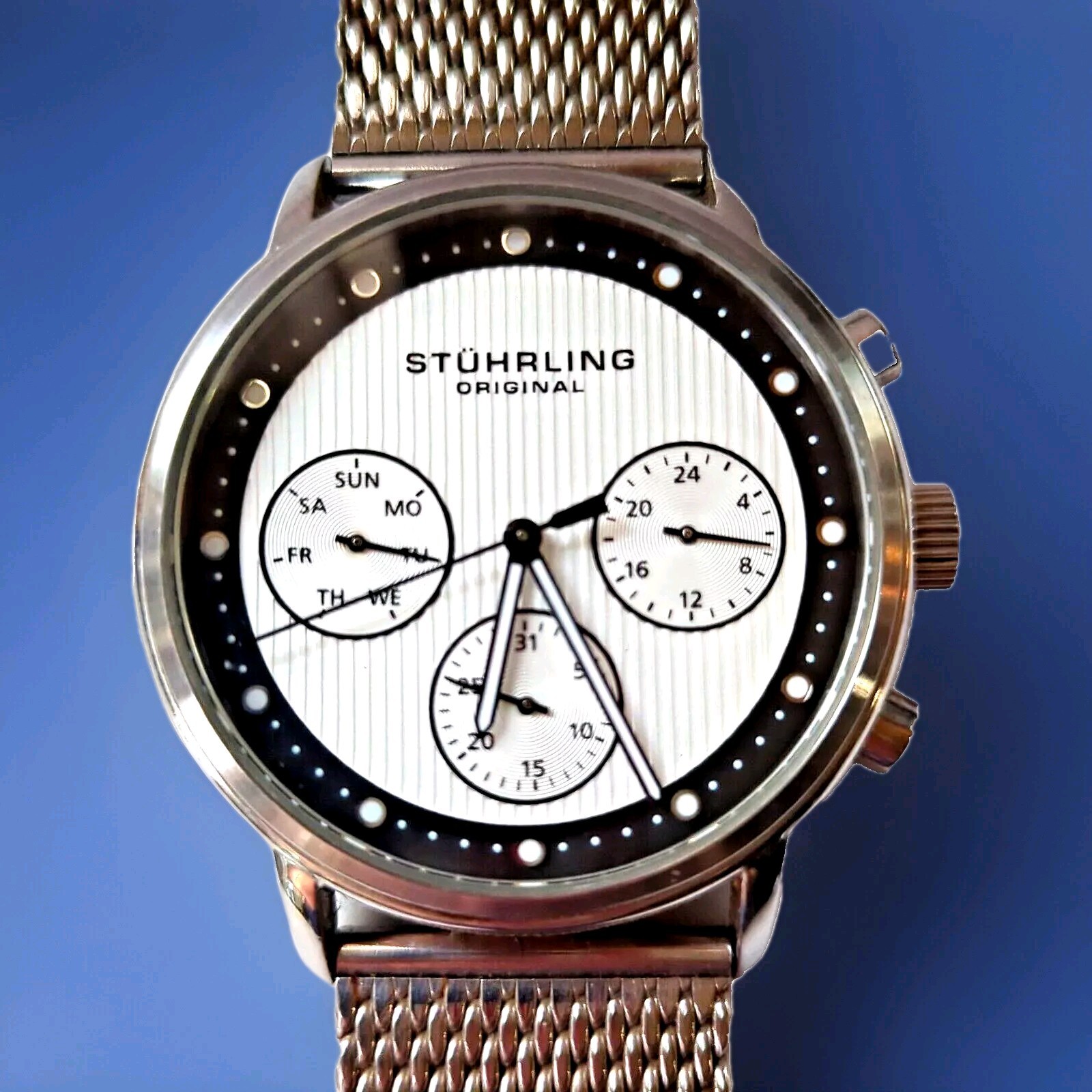 STUHRLING Obscure Pro 514M.01 Quartz 42mm Diver Sport Dress Formal Luxury Watch
