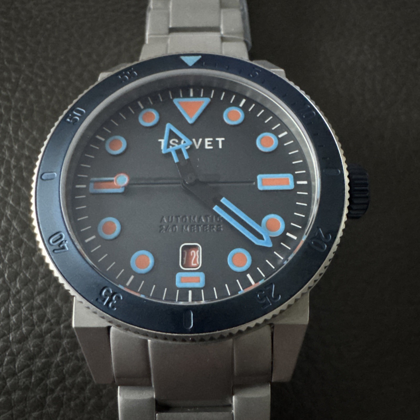 TSOVET SMT ML53 AUTOMATIC Catalina Blue Dial Stainless Steel Watch 42mm
