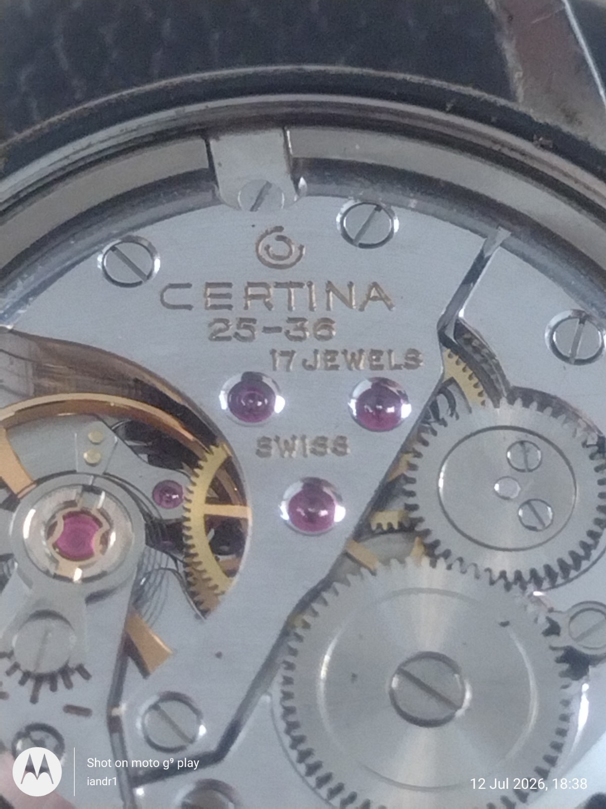 Strictly Spares Or Repairs Certina Manual Wind 25-36 – 17 Jewels Movement.