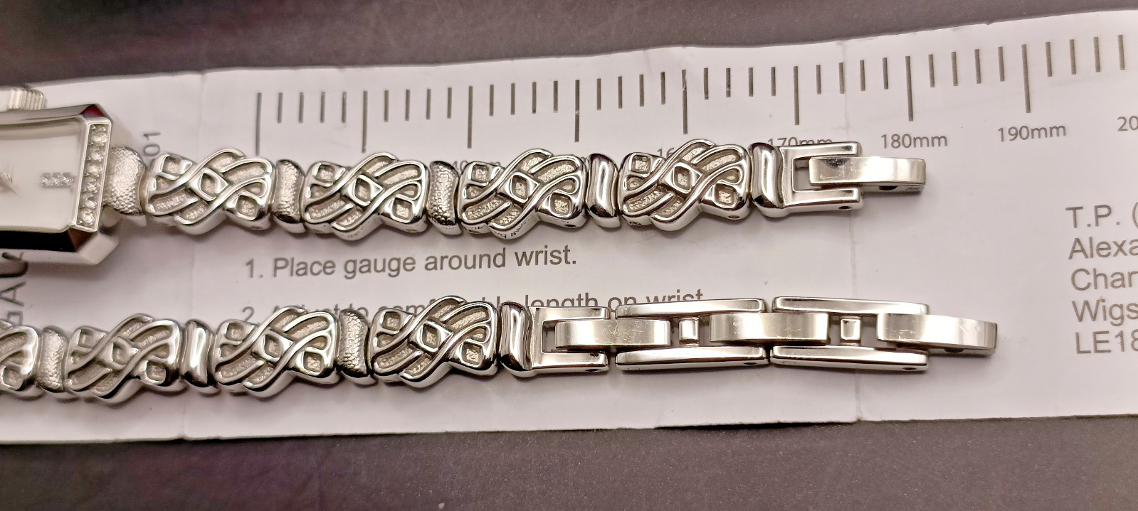 ROTARY Ladies Dainty Stainless Steel Dress Watch & Bracelet Set VGC/Working