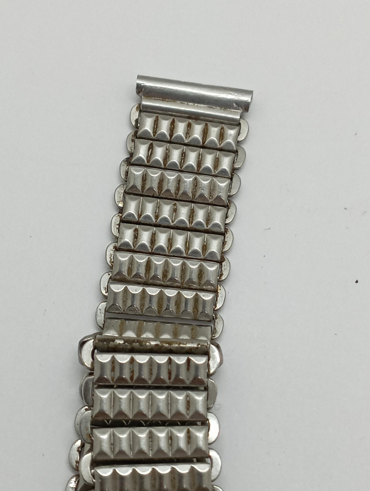 UNIQUE BONKLIP STEEL Ladder Bamboo TANK Trench Watch Bracelet 1930’s 14mm.
