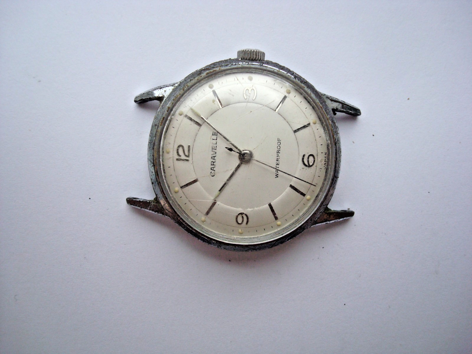 Vintage Caravelle M0 Mens Unisex Watch Manual Wind Up Waterproof Japan for Parts