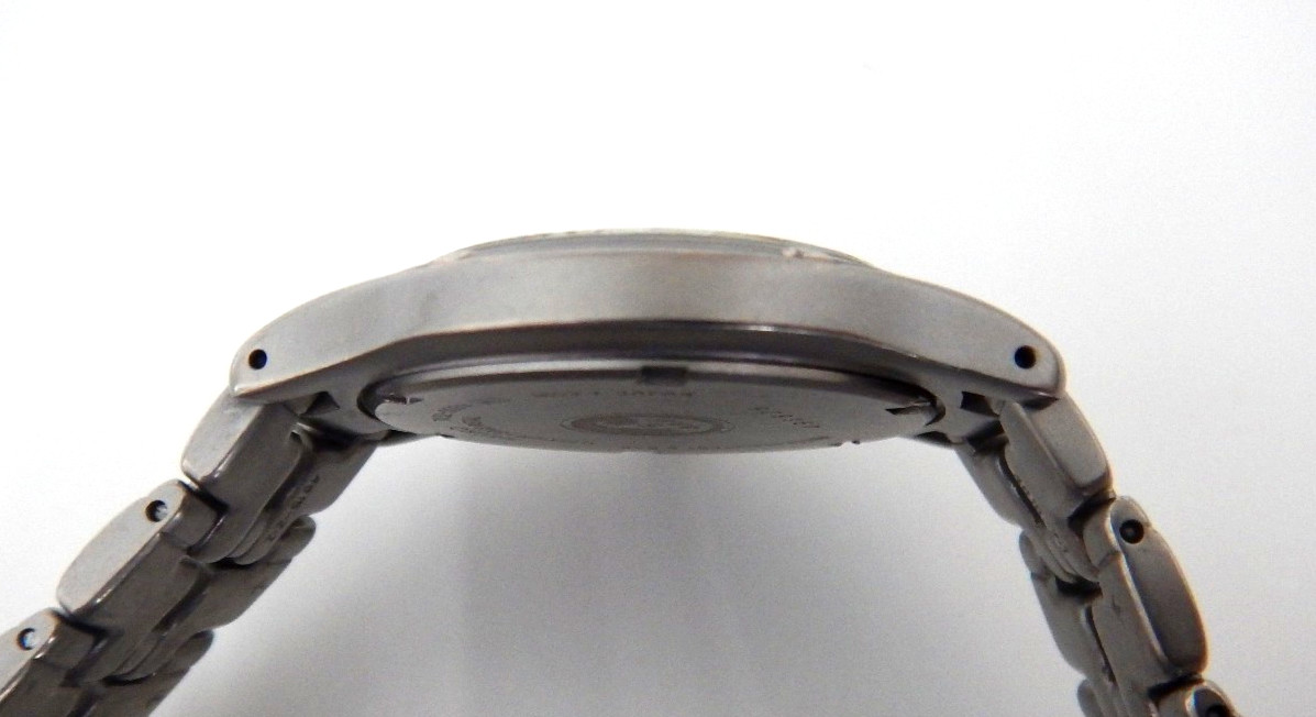 Seiko Titanium Watch Men 36mm Black Dial Date Round 7N32-0069 VTG