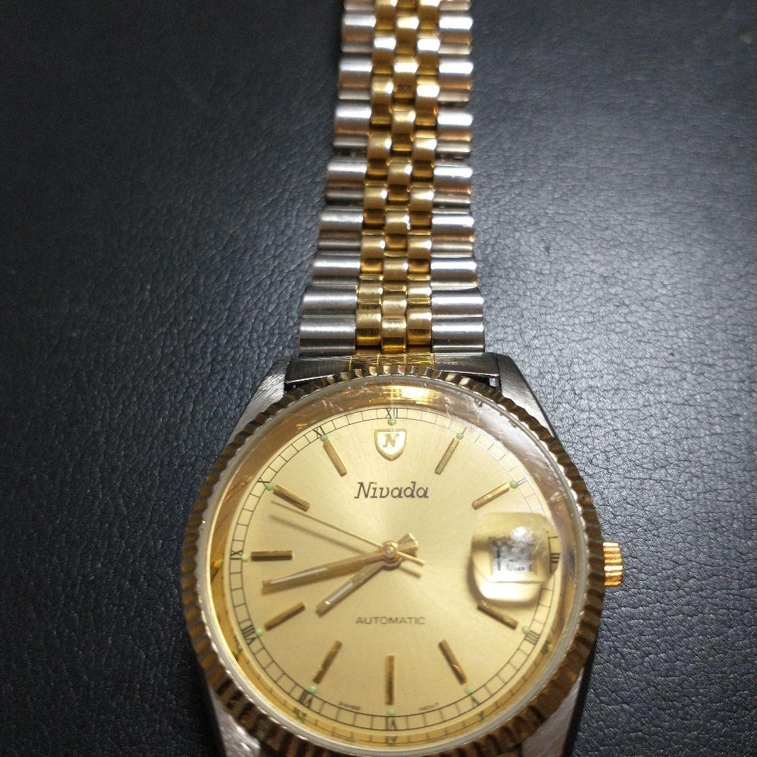 NIVADA Automatic Unisex Adults Wristwatch Silver / Gold Working