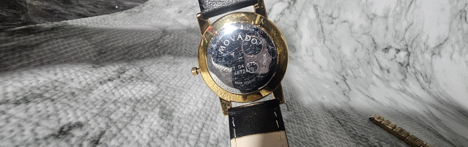 Movado Museum 87.G4.875 Gold-Plated Swiss Quartz Watch