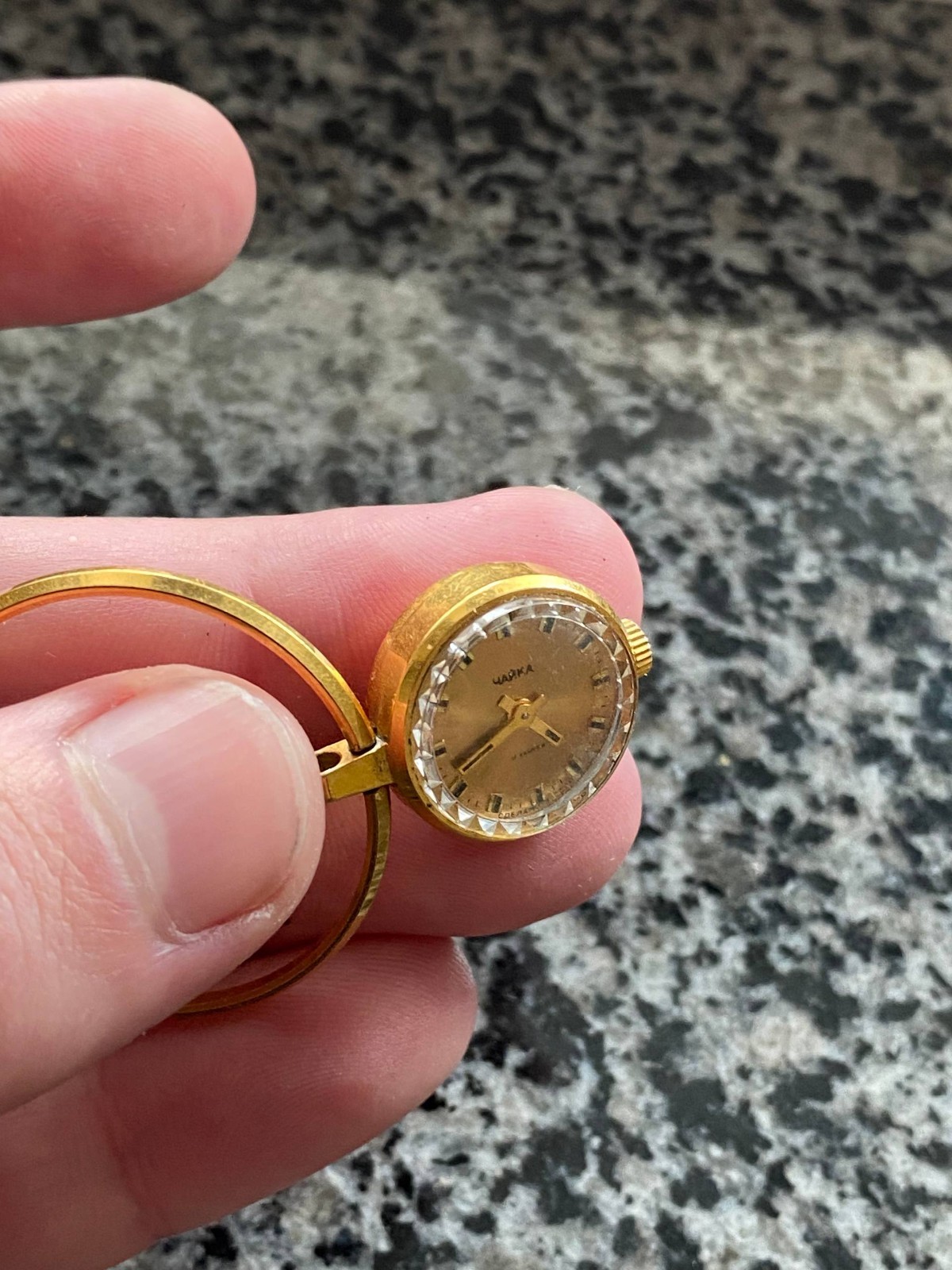 Vintage Chaika Watch Coulomb Women Soviet mechanical Wristwach Gold Plated Au- 5