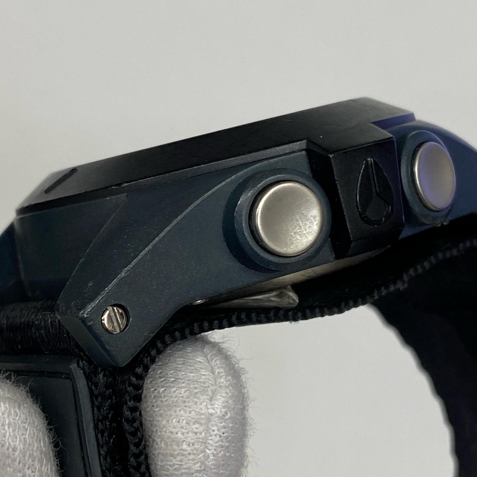 [A2R] Used NIXON Wristwatch Black Kakogawa [w9t]