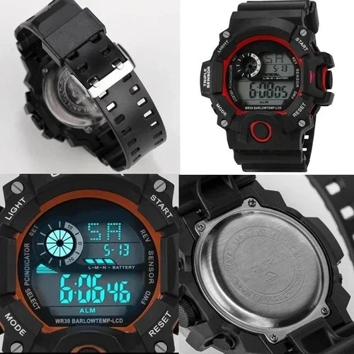 Men Waterproof Digital Sports Watch Military Tactical LED Backlight Wristwatch