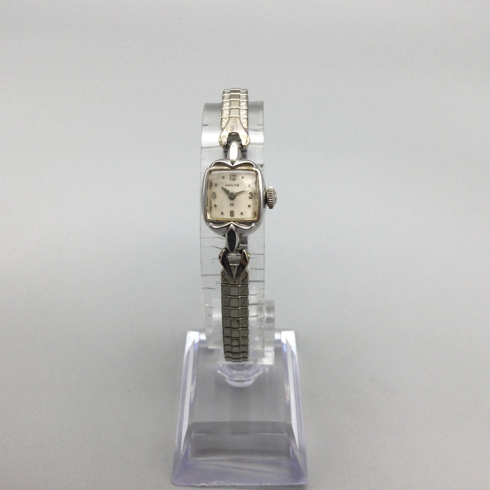 Vintage Hamilton Womens 10K RGP Watch 14mm Cream Dial Manual Dress Bracelet