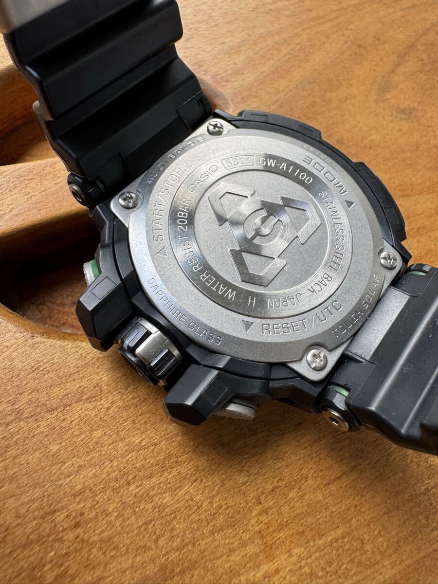 [Good Condition] CASIO G-SHOCK GW-A1100-1A3JF Sky Cockpit Radio Solar Sapphire