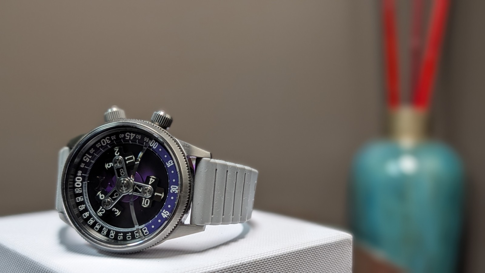 Deep Blue DayNight 45 Tritdiver T-100 Automatic Diver Watch Blue Bezel/Dark Blue