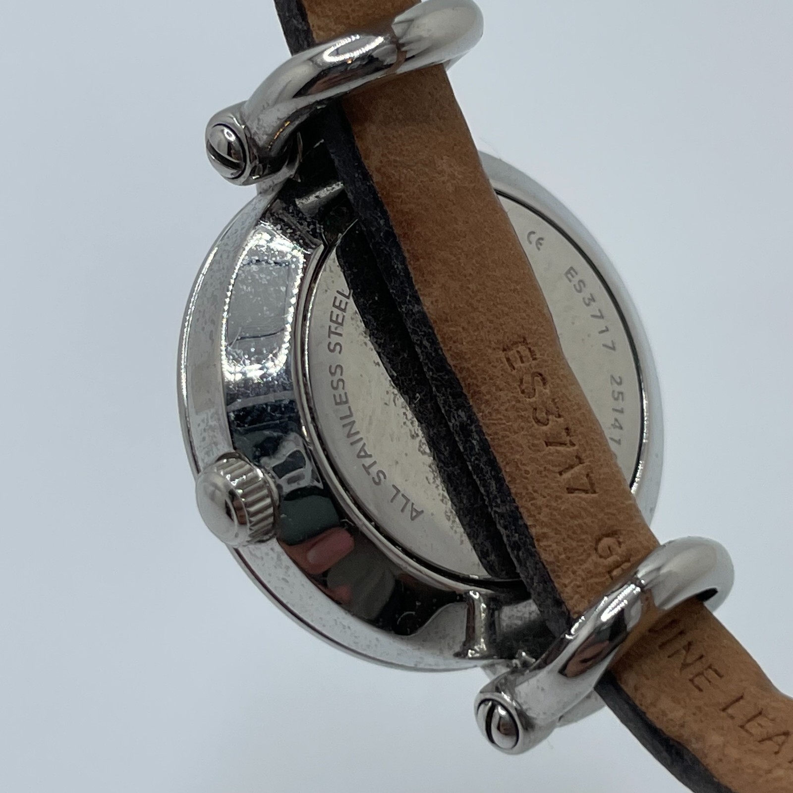 Fossil Georgia Watch Womens 26mm Case One Piece Gray Strap Quartz Analog ES3717