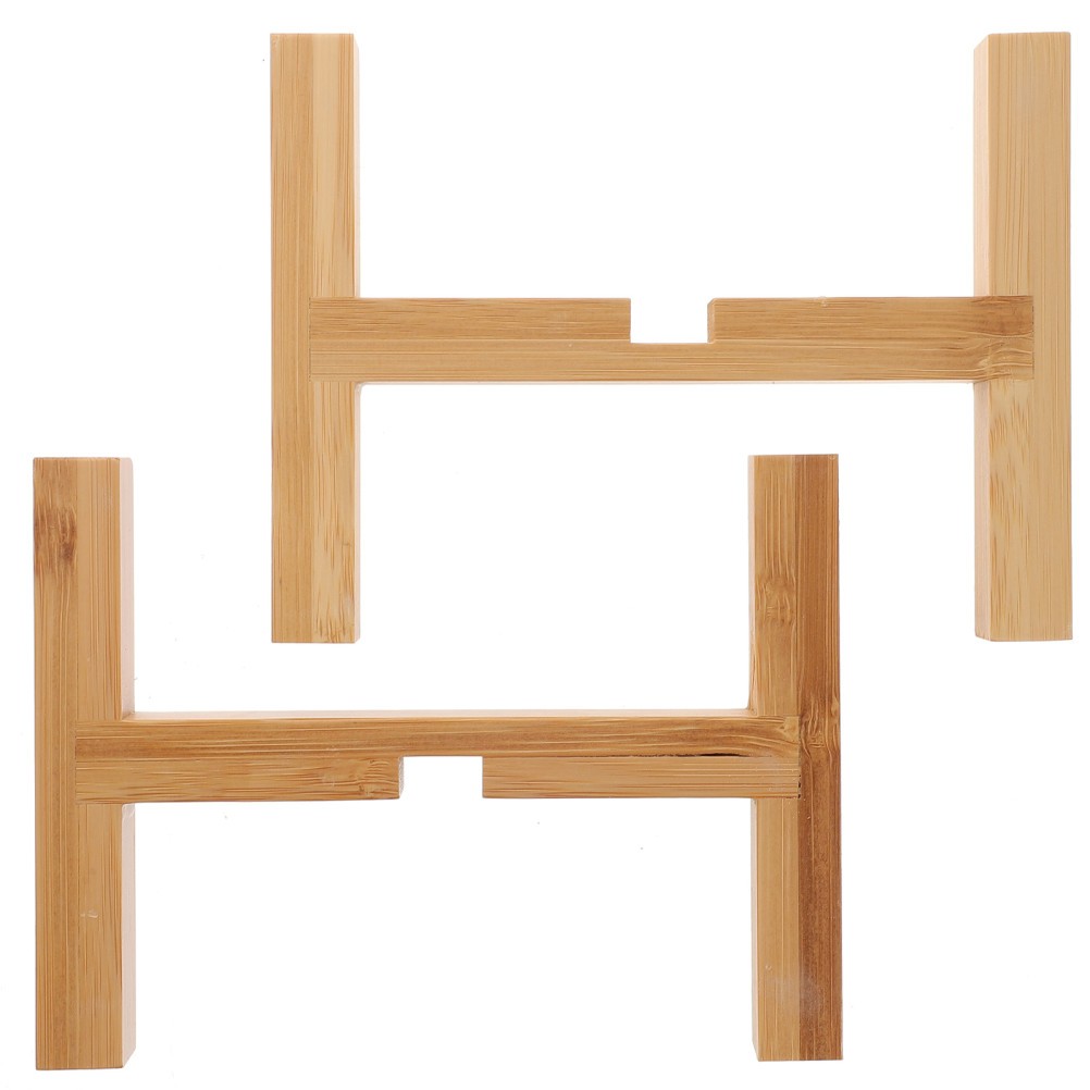 1Pcs Wooden Flower Pot Holder Midsize Khaki Durable Plant Stand
