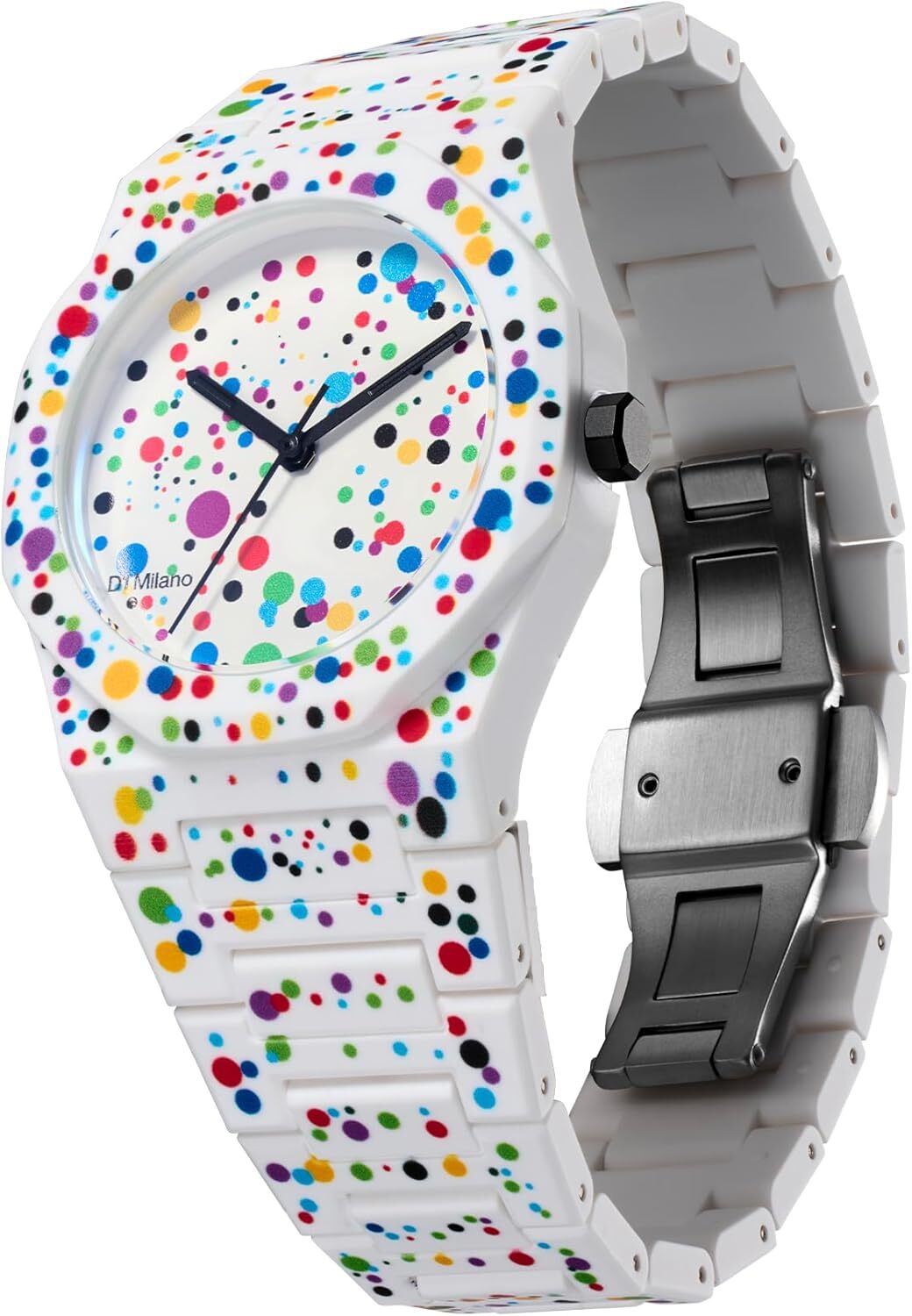 [D1 MILANO] Watch PCBU12 Polycarbonate Dot 02 37mm White