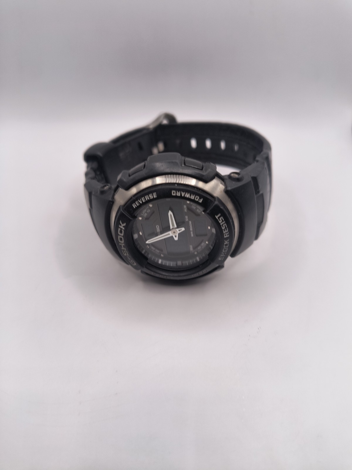RARE Genuine Casio G-SHOCK G-304RL Watch Black Leather & Rubber Band Snakeskin