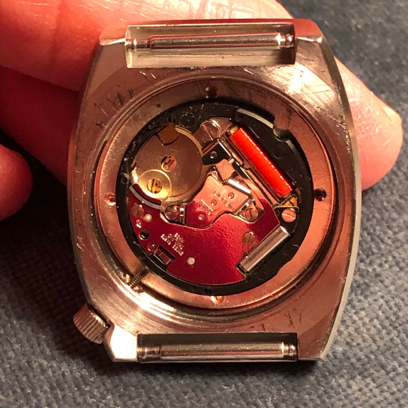 FOSSIL Watch jr -8309 Round Dial, Red 1 jewel Rhonda Swiss Parts – PARTS REPAIR