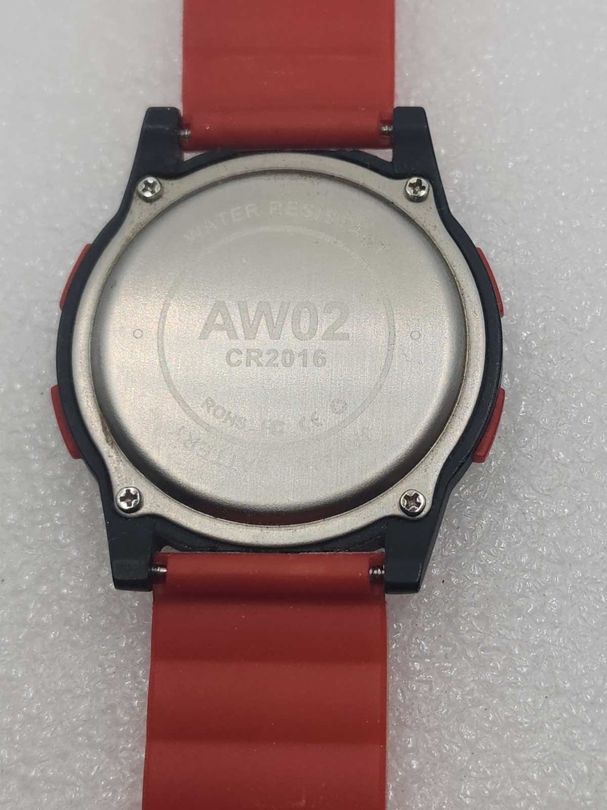 Easy Reader Large Display Red Black Digital Watch Ultra-Thin Sports Simple Watch