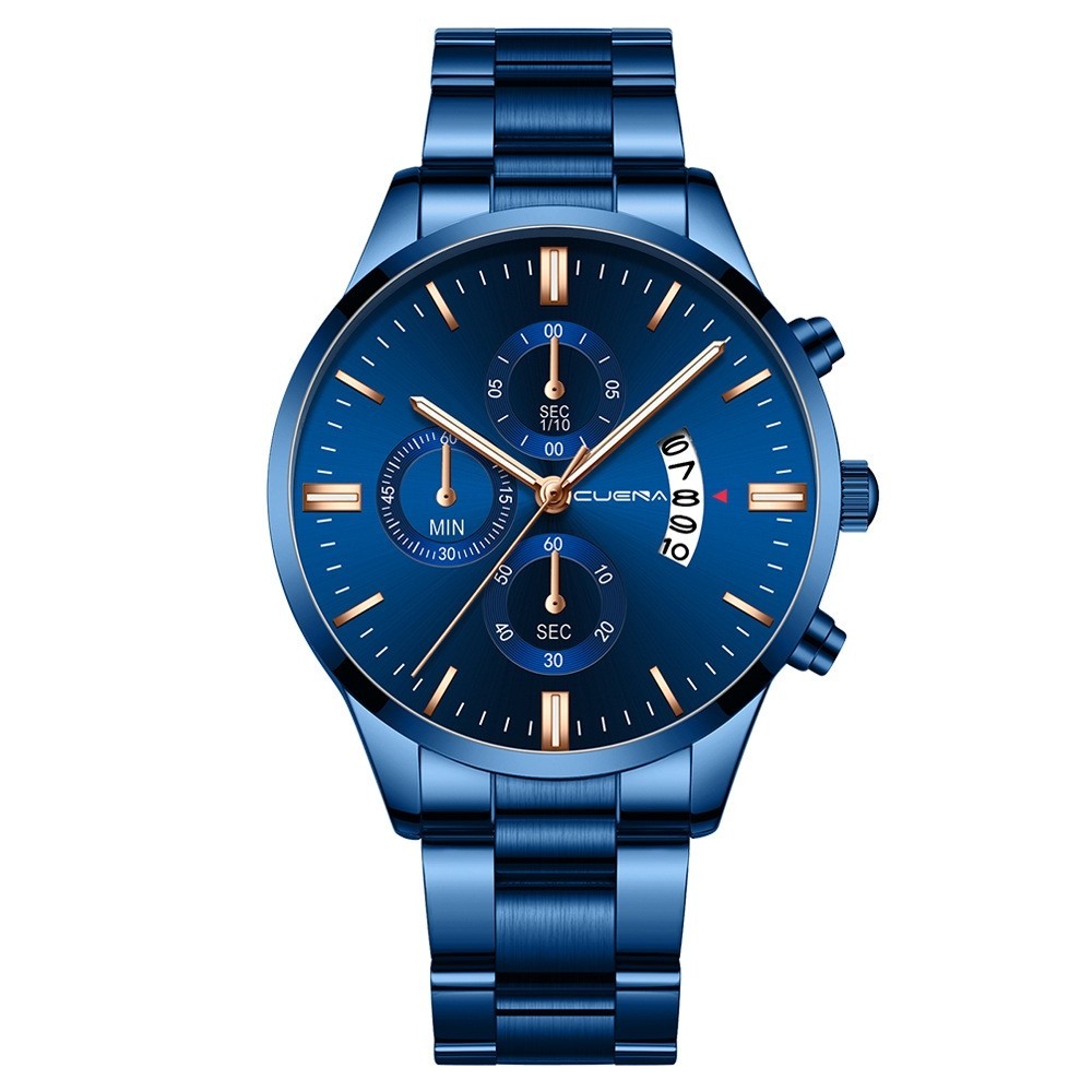 Men’s Fashion Stainless Steel Watch Quartz Luminous Classic Watches 1PCS
