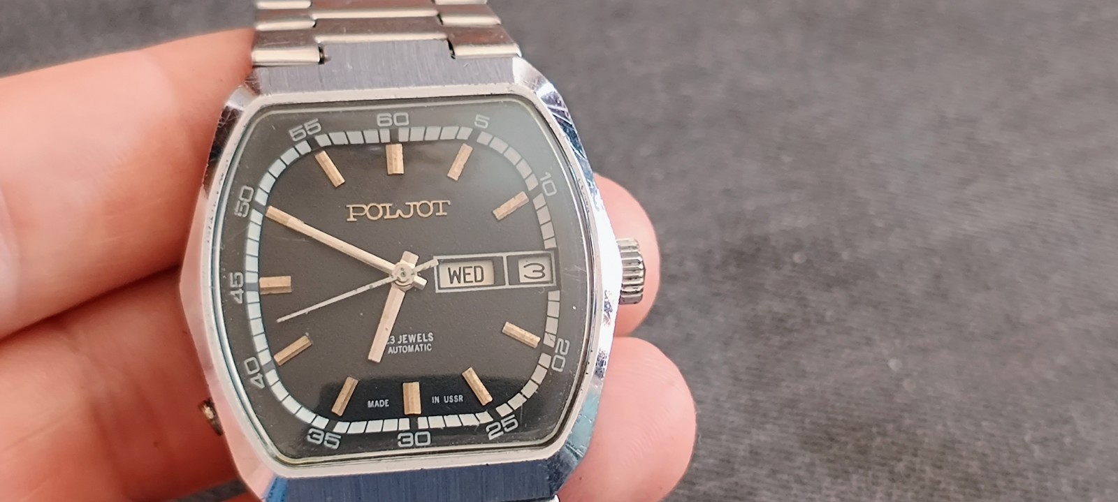 POLJOT de luxe mechanical automatic 17 Gio USSR mens watch USSR