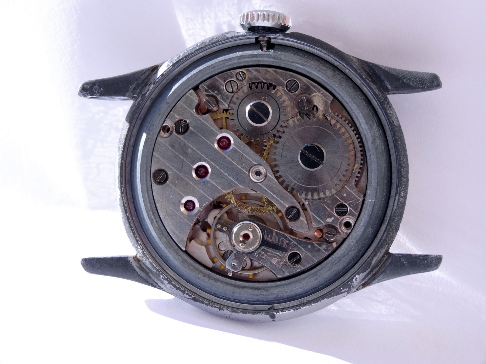Perfex Hermetique Cal. Cupillard 233, Rare Case Maker, Crab Style, Patina, Works