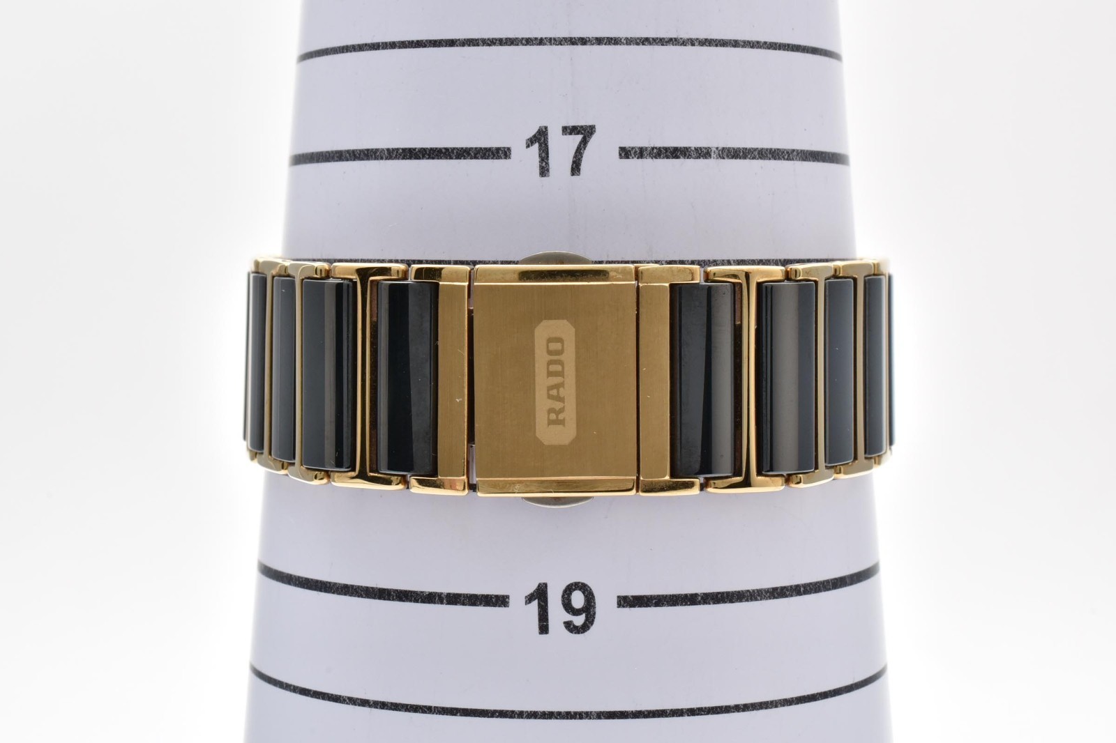 Vintage RADO DiaStar 160.0281.3N Black Dial Ceramic Date Quartz Watch JAPAN