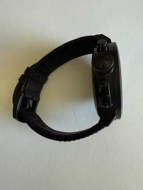 U-BOAT Flight Deck 100m Black Automatic Dial Leather Strap – U7750