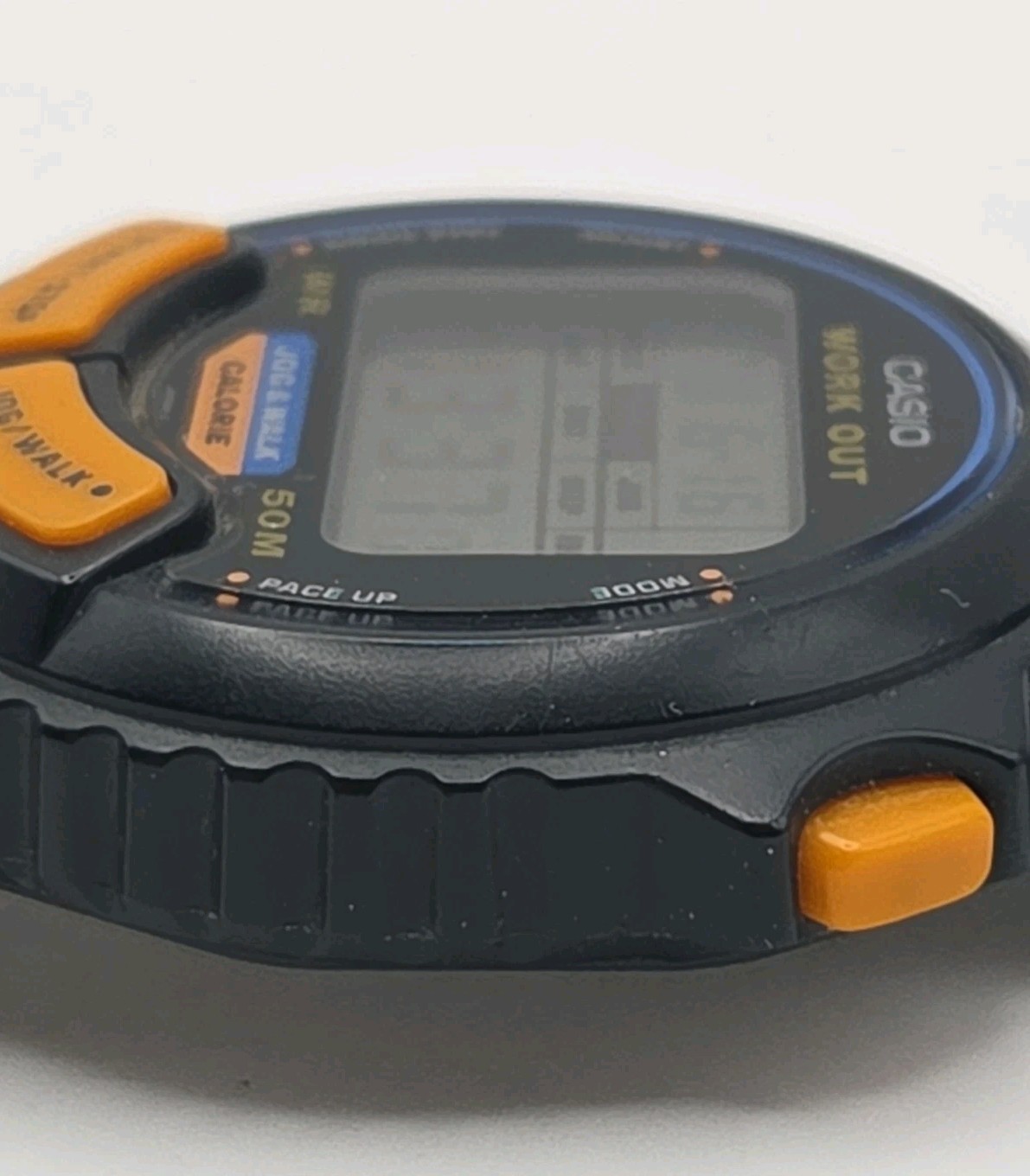 Vtg Casio JC-10 40mm Case Work Out Jog Walk Calorie Digital Watch New Batteries