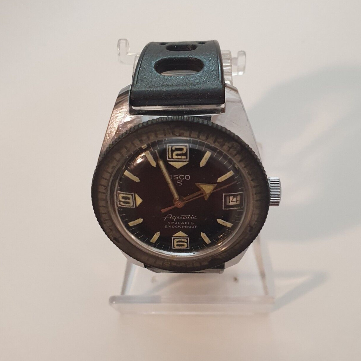 OSCO AQUATIC 36mm Mechanic Cal. Men’s Vintage SkinDiver Watch OS In House 1960
