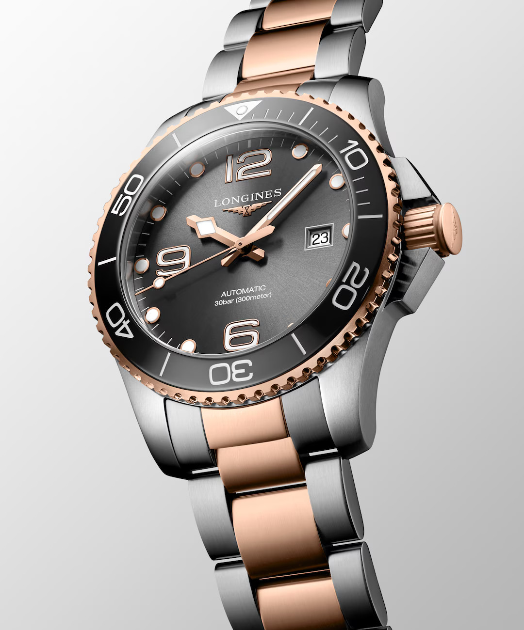 Longines Hydroconquest 43 MM Automatic Stainless Steel Grey Dial Watch L37823787