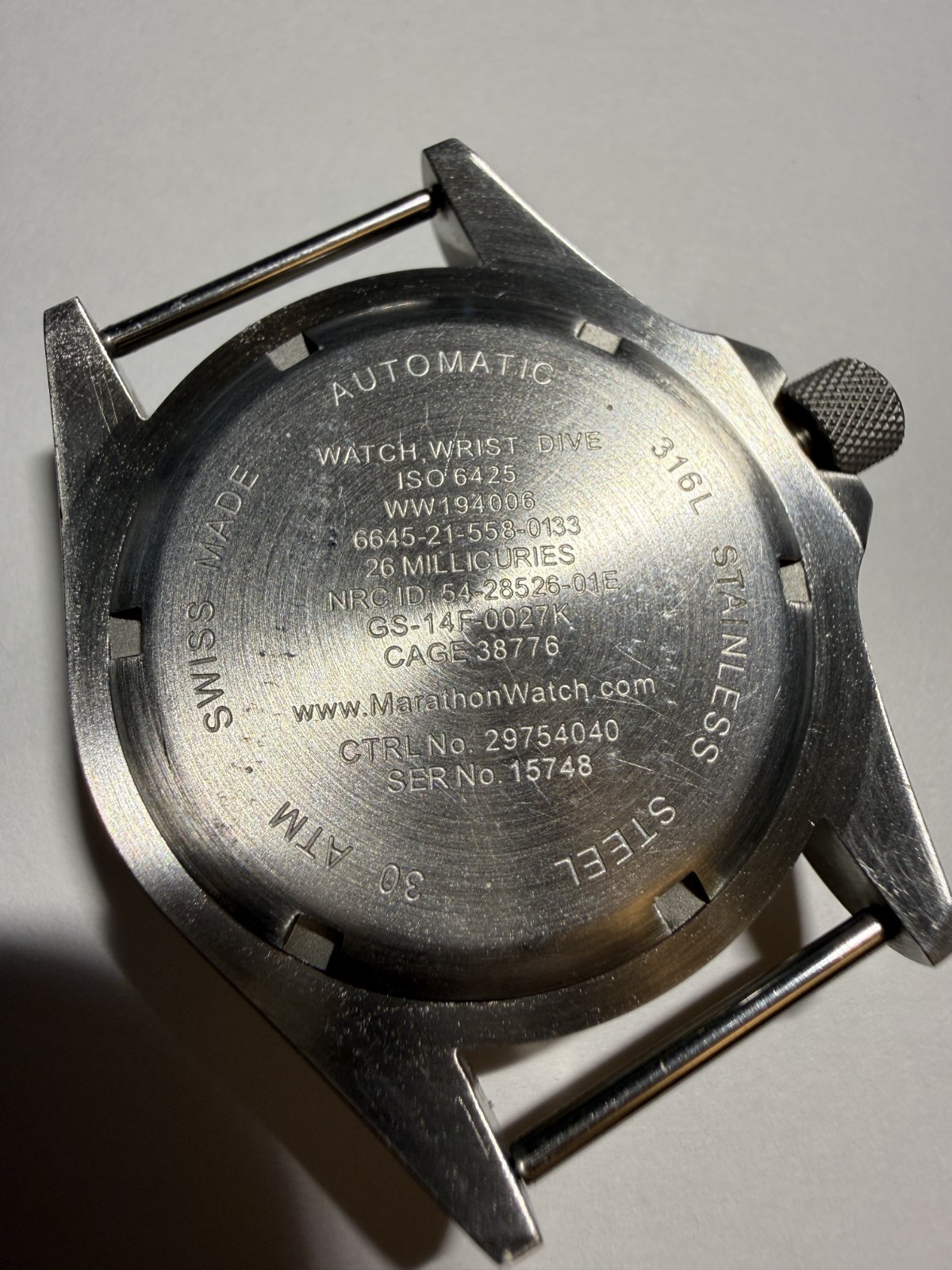 Marathon GSAR 41mm US GOVT face marked 41mm Auto Diver – Factory Serviced/Extras