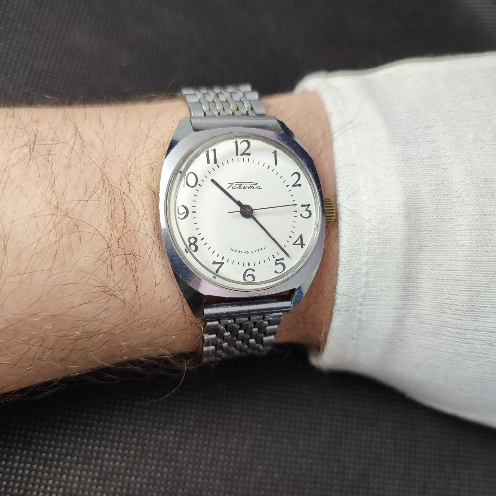 ⭐Vintage Soviet wrist watch Raketa mechanical 2609.HA 17 jewels made in USSR 80s