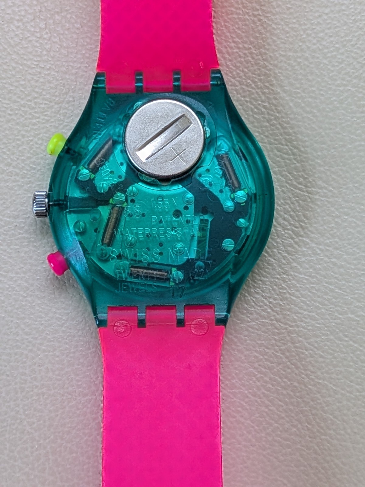 1991 Swatch Chrono Flash Arrow SCL100 Working Great. New Official Band