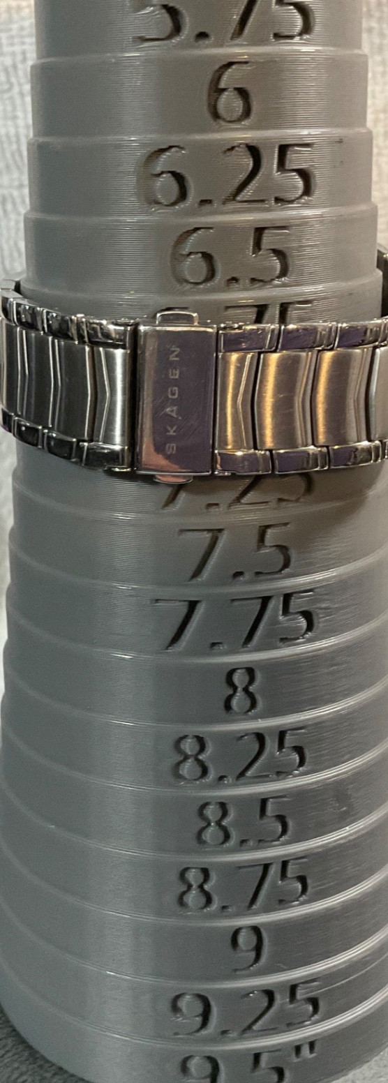 SKAGEN LAURITS 38mm WATCH 531XLSXM1 ALL SS GRAY DIAL DAY-OF-WEEK/ DATE NEW BATT
