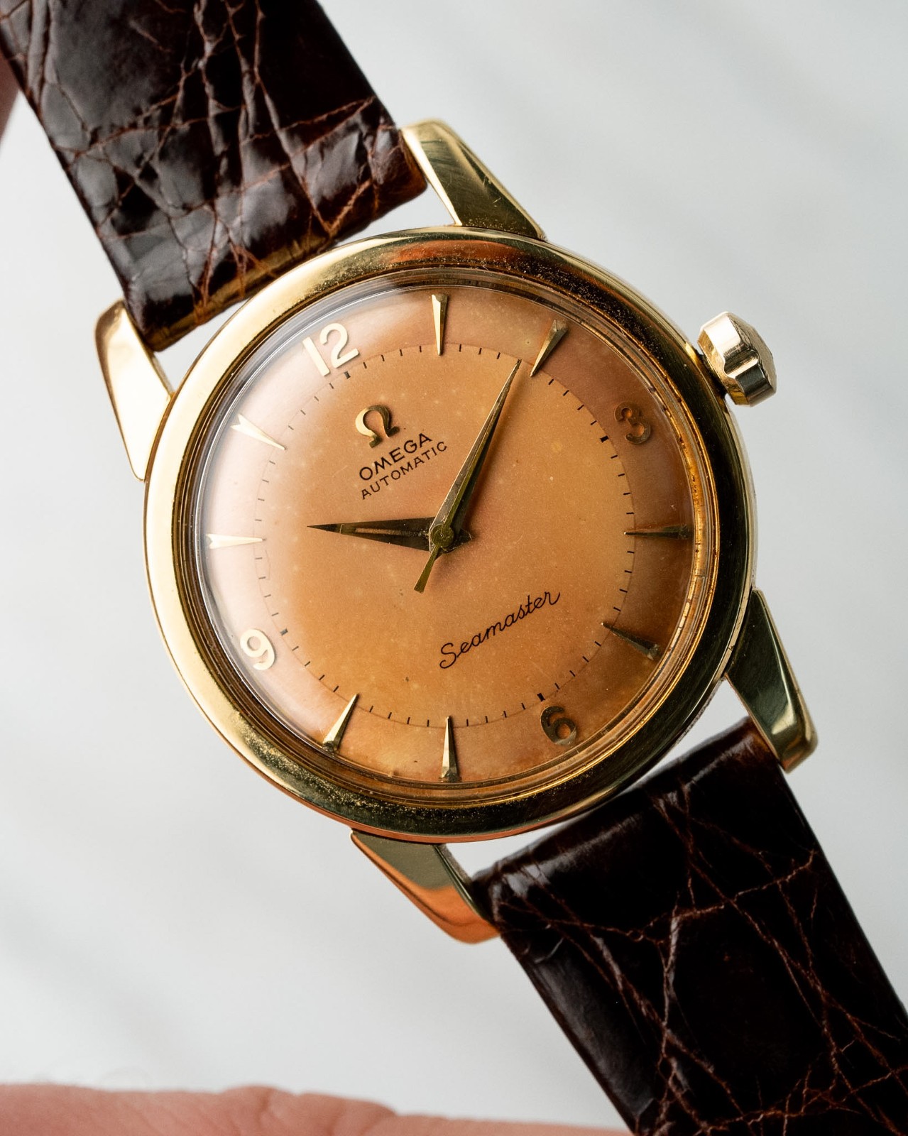 Omega 18K Salmon Dial Seamaster Ref. 2767 / 2770 SC