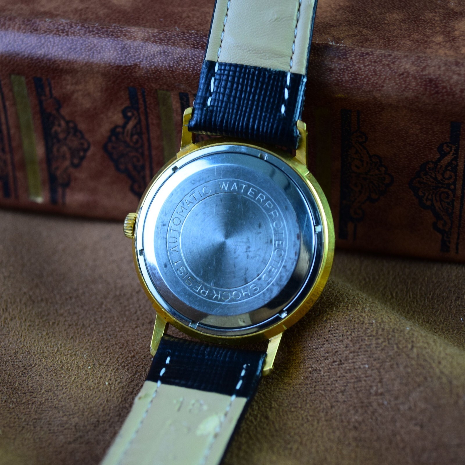 Soviet Men’s Watch Poljot Automatic De Luxe Vintage Wristwatch Serviced