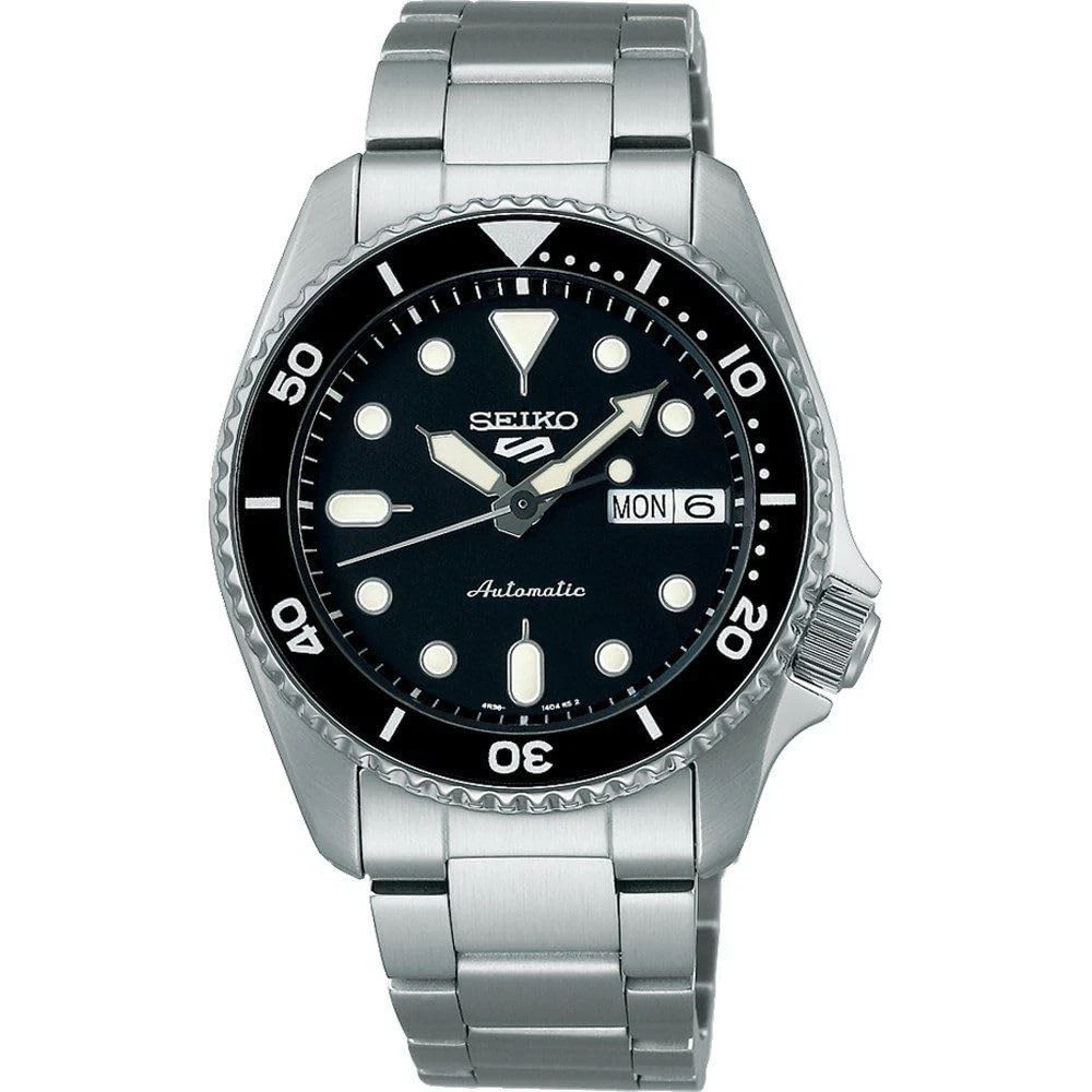 Seiko Men’s 5 Sports Automatic Black Dial Watch – SRPK29K1 NEW