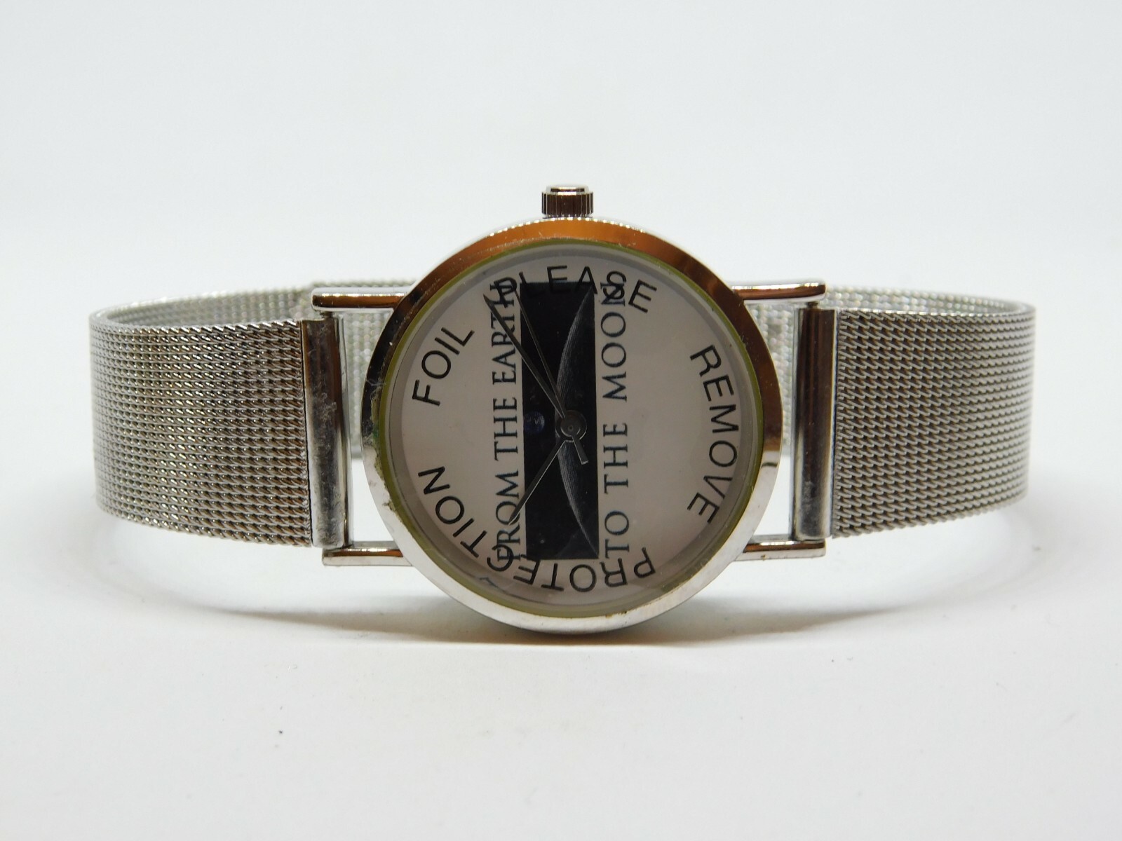 Sweda “From The Earth To The Moon” Silver Tone Quartz Women’s Watch New Battery