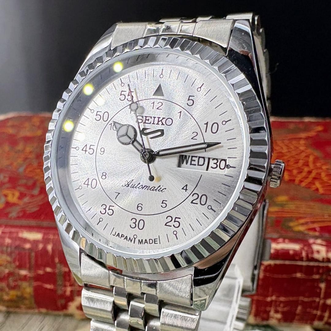 Seiko 5 SEIKO5 Black Dial 36mm 18cm Day/Date Date Indicator Operation Confirmed