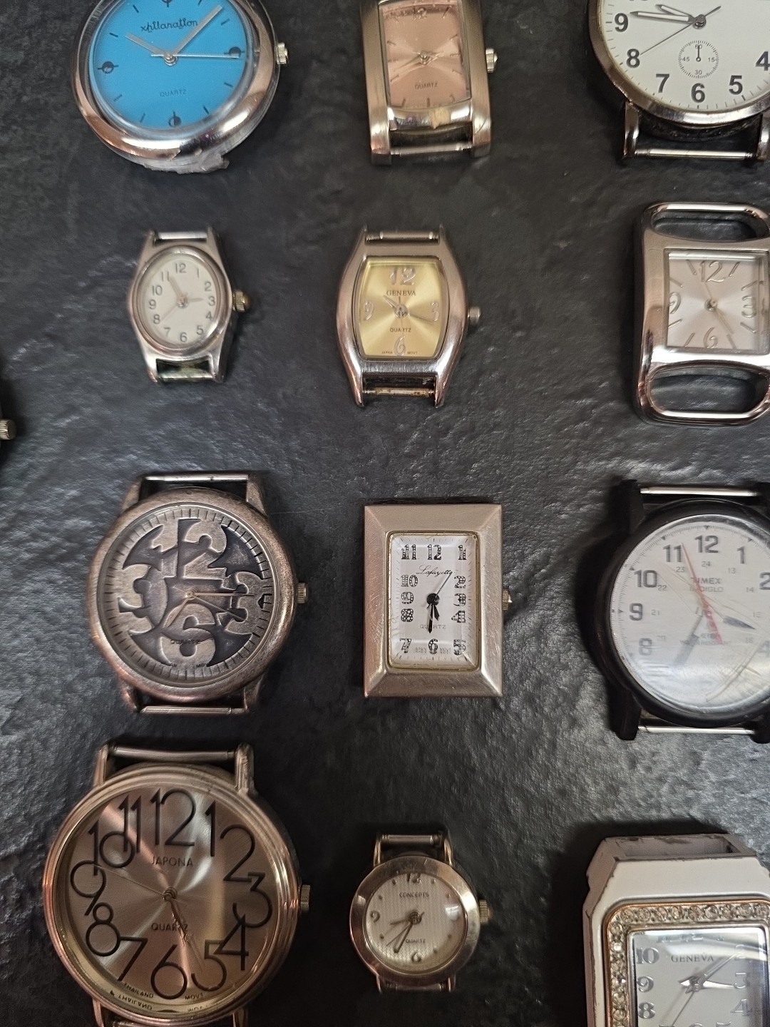 Lot Of 27 Wristwatches No Bands Untested See Pics Anne Klein Timex Seiko