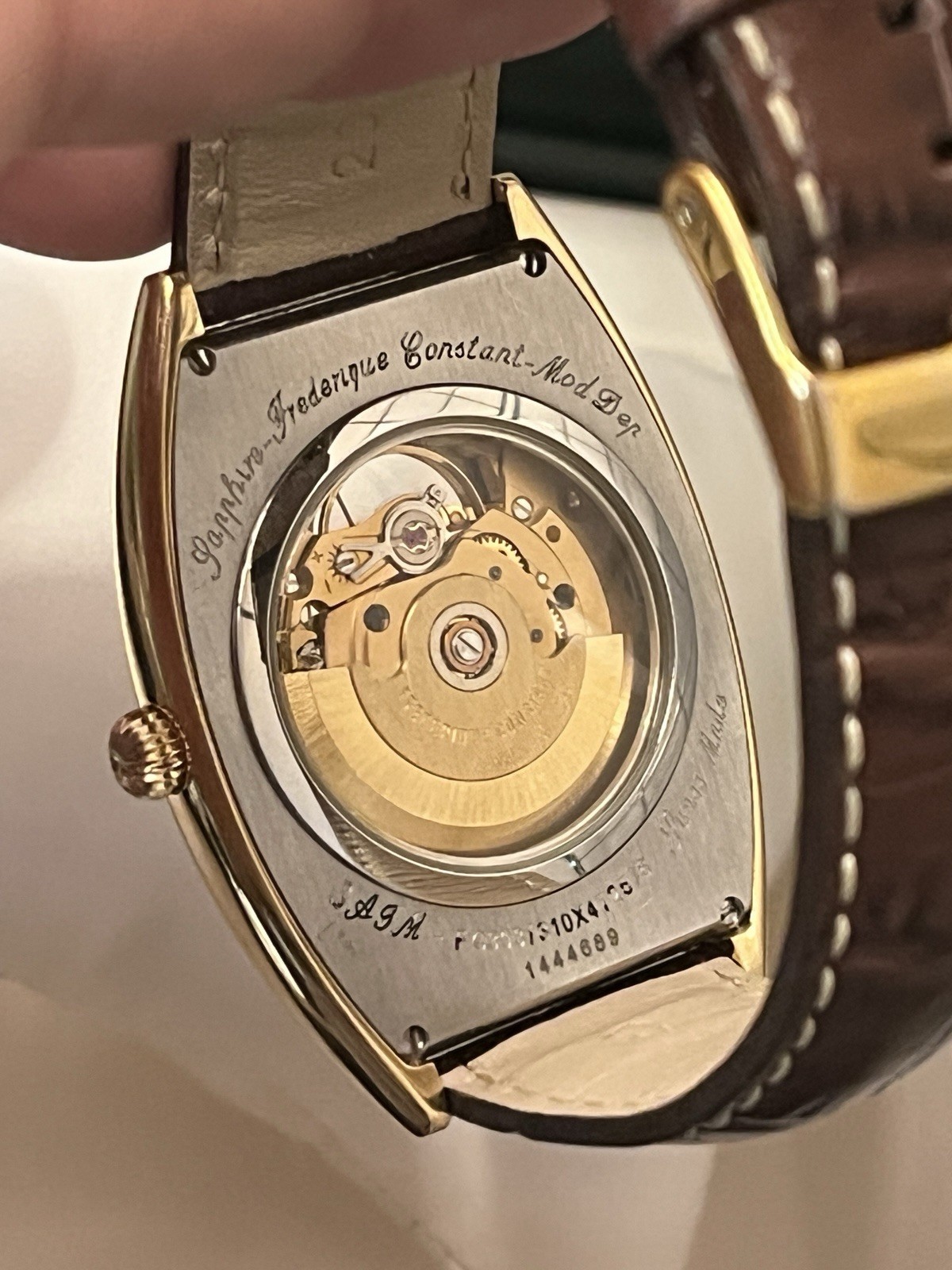 Frédérique Constant Persuasion Tonneau Art Deco Brown Open Heart FC-310M4T25 AUT